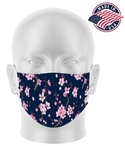 Violets Floral Face Mask (0840)